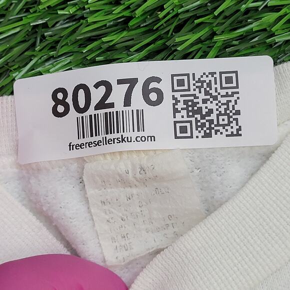 Vintage Baseball Grandpa Sweatshirt L/XL 24x24 Boxy Cropped - Picture 7 of 12